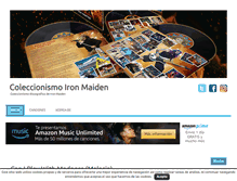 Tablet Screenshot of coleccionismoironmaiden.com